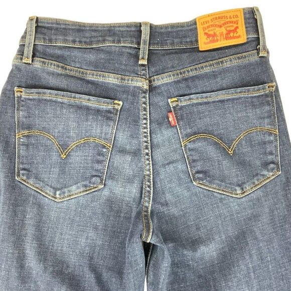 Levi’s 721 Womens High Rise Skinny Jeans Size 29 Blue Stretch Denim - Picture 4 of 7